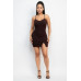 Glittered bodycon slit dress