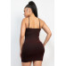 Glittered bodycon slit dress