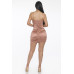 Front Twist Stretch Mini Dress
