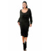 Knit Long Sleeve Fringe Dress