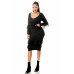 Knit Long Sleeve Fringe Dress