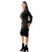 Knit Long Sleeve Fringe Dress