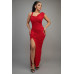 Glitter Slitted Dress