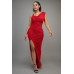 Glitter Slitted Dress