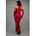 Metallic Ruched Dress With Sleeves