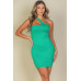 One Shoulder Bodycon Mini Dress