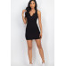 Ribbed Split Neck Tank Mini Dress