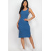 Ribbed Side Slit Tank Midi Dress