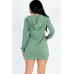 French Terry Hoodie Mini Dress