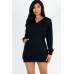 French Terry Hoodie Mini Dress