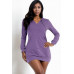 French Terry Hoodie Mini Dress