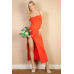 Solid Cami Maxi Slit Dress