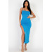 Solid Cami Maxi Slit Dress