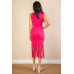Sleeveless Fringe Midi Dress