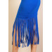 Sleeveless Fringe Midi Dress
