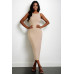 Ribbed Open Back Sleeveless Maxi Dress