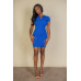 Ribbed Polo Short Sleeve Bodycon Mini Dress