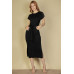 Tie Front Short Sleeve Side Slit Dress
