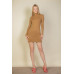 Ribbed Mock Neck Bodycon Mini Dress
