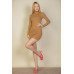 Ribbed Mock Neck Bodycon Mini Dress