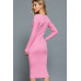 Henley Neck Midi Sweater Dress