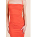 Asymmetry Ruched Double Layered Maxi Dress