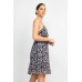Double Strap Back Mini Dress