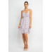 Double Strap Back Mini Dress