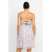 Double Strap Back Mini Dress