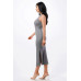 High Neck Side Slit Max Dress