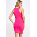 High Neck Double Layered Tank Mini Dress