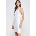 High Neck Double Layered Tank Mini Dress