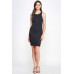 High Neck Double Layered Tank Mini Dress