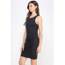 High Neck Double Layered Tank Mini Dress