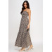 Floral Smocked Ruffle Maxi Dress