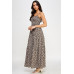 Floral Smocked Ruffle Maxi Dress