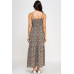 Floral Smocked Ruffle Maxi Dress