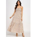 Floral Smocked Ruffle Maxi Dress