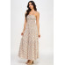 Floral Smocked Ruffle Maxi Dress