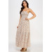 Floral Smocked Ruffle Maxi Dress