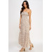 Floral Smocked Ruffle Maxi Dress