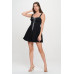 Front Ribbon Tie Bustier Dress