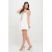 Front Ribbon Tie Bustier Dress