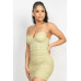 Stone Cami Shirred Bodycon Dress