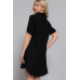 Roll Up Short Slv Straight Linen Effect Mini Dress