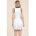 Contrast Collar Drop Waist Tennis Mini Dress