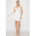 Sweetheart Back-tie Tiered Dress