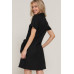 Button Down Side Bow Linen Effect Mini Dress