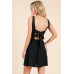Backless Tie Mini Dress