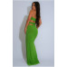 Asymmetric Dragon Design Strapless Dress
